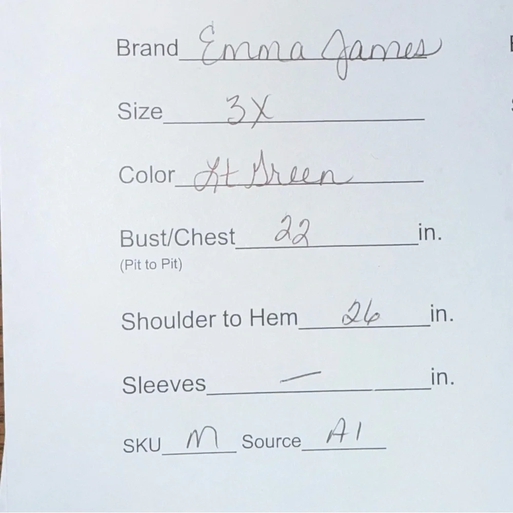 Emma James Green Knit Tank Top Contrast Trim Sleeveless Plus 3X - Picture 8 of 8